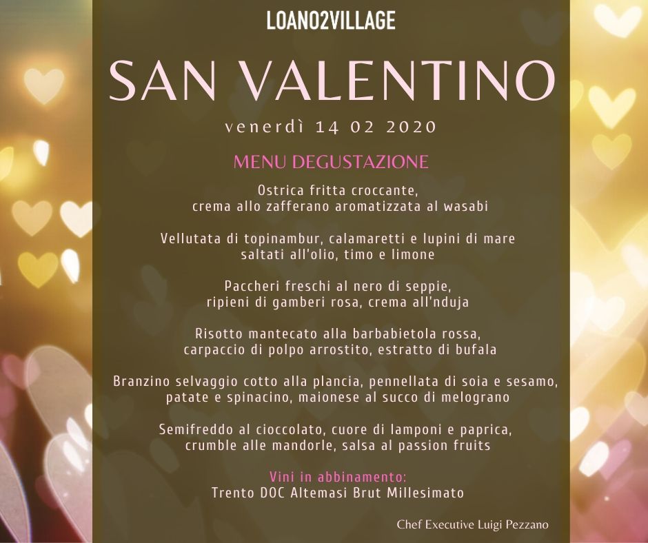 Menu san discount valentino gourmet